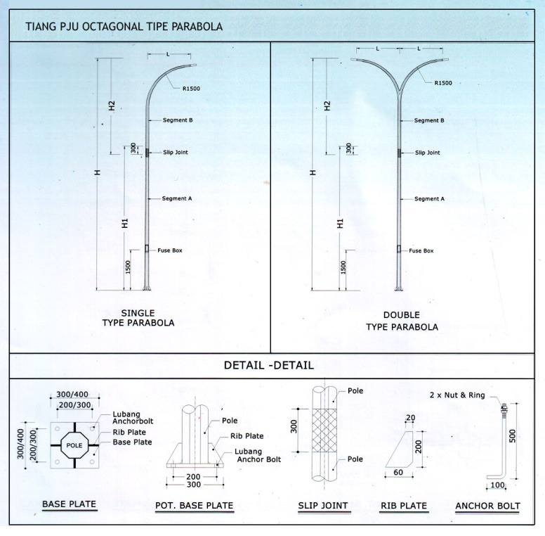 jual tiang pju